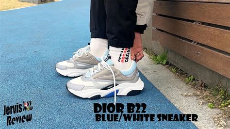 dior b22 cream white blue|Dior b22 baby blue.